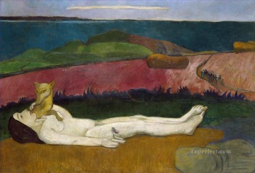 Paul Gauguin Painting - La pérdida de la virginidad Paul Gauguin